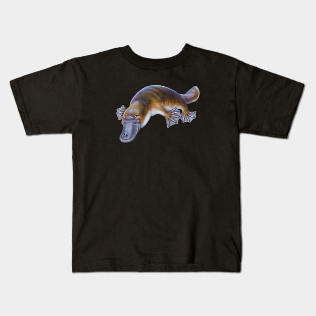 Platypus Kids T-Shirt by Tim Jeffs Art